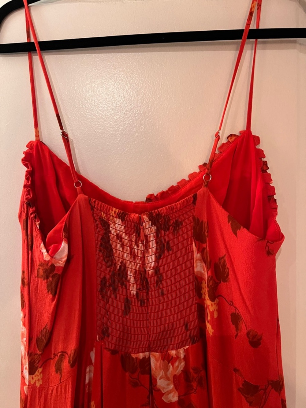 Reformation Red Floral Maxi Slip Dress - Picture 4 of 7